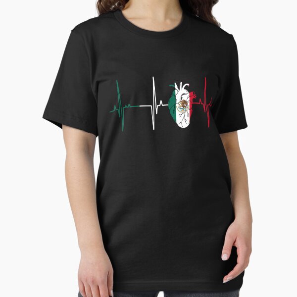 Item preview, Mexico Heart Flag Mexican Pride Mexico Heartbeat Pulse designed and sold by OX-tright.