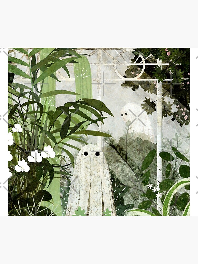 Thumbnail 3 of 3, Tapestry, There's A Ghost in the Greenhouse Again designed and sold by katherineblower.