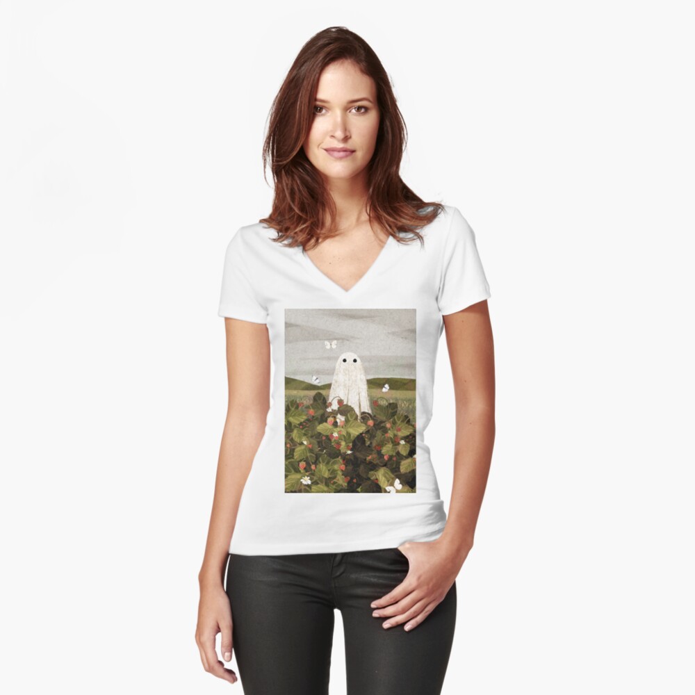 Artikel-Vorschau von Tailliertes T-Shirt mit V-Ausschnitt, designt und verkauft von katherineblower.