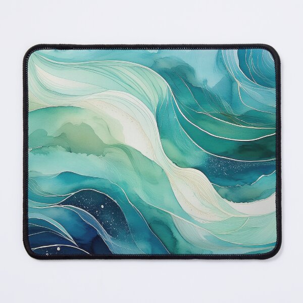 Item preview, Blue and Teal Waves designed and sold by Jill Nightingale.