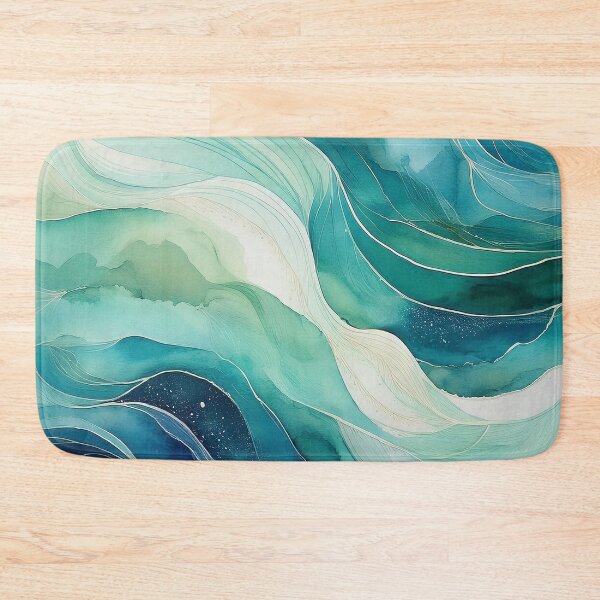 Item preview, Blue and Teal Waves designed and sold by Jill Nightingale.