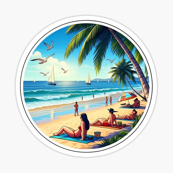 Item preview, Tropical Beach Vacation Vibes designed and sold by PrintBreeze.