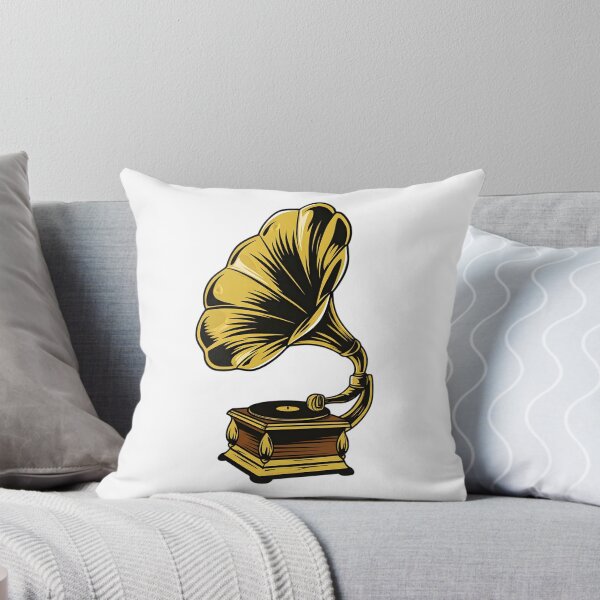 Artikelvorschau, Golden vintage gramophone: a rich, detailed illustration of classic music technology. entworfen und verkauft von Pram106.
