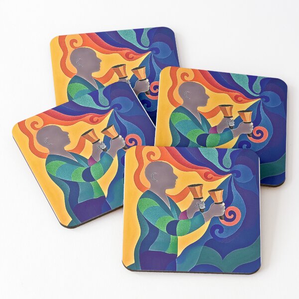 Item preview, Swirl and Ring Handbells and Hues in Harmony designed and sold by CelticClapper.