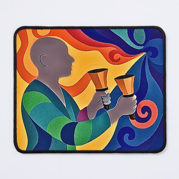 Item preview, Swirl and Ring Handbells and Hues in Harmony designed and sold by CelticClapper.