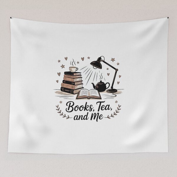 Item preview, Books Tea and Me Cozy Reading designed and sold by MagicWander.