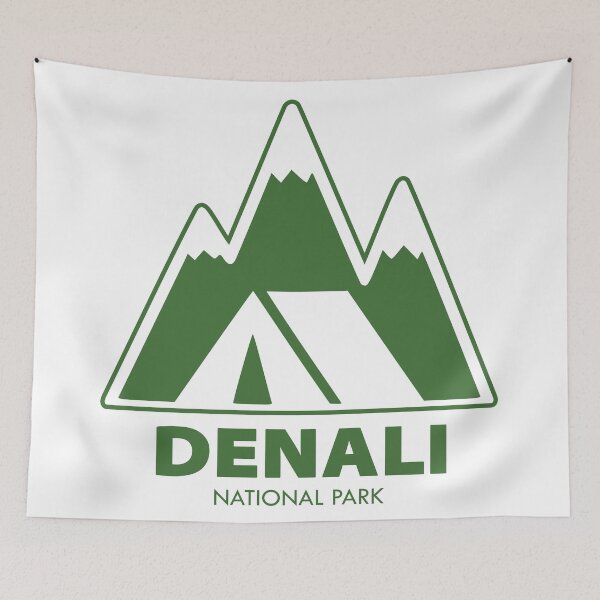 Item preview, Denali National Park Mountains Camping designed and sold by Esskay Designs.