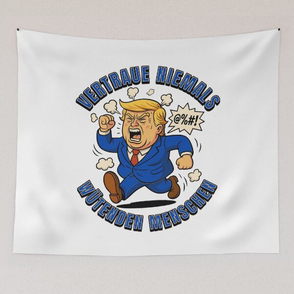 Item preview, Never trust angry people – Satirical political design in cartoon style designed and sold by SpecialtiesShop.
