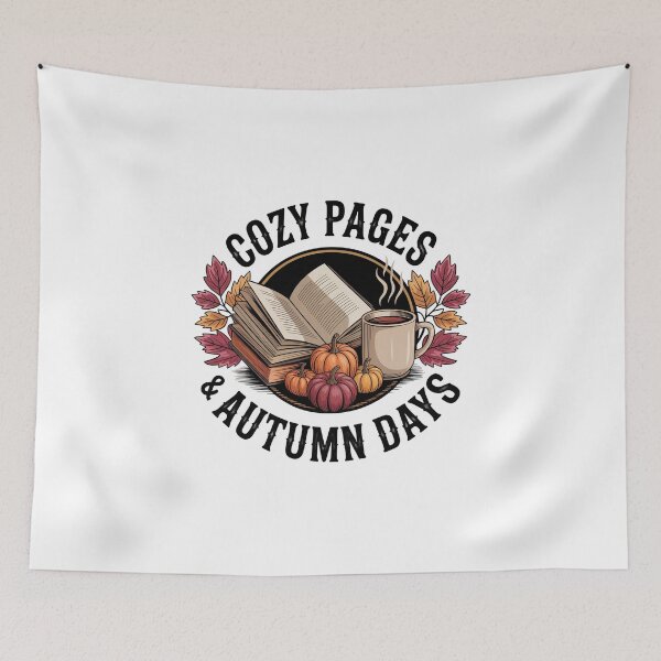 Item preview, Cozy Pages & Autumn Days Vintage Book and Tea designed and sold by MagicWander.