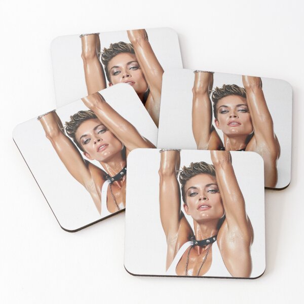 Item preview, Beautiful sexy gym woman posing with her arms up showing her armpits sweating designed and sold by Vintage Designs +.
