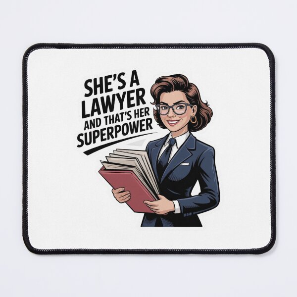 Item preview, She's A Lawyer And That's Her Superpower! designed and sold by ArtQueen777.