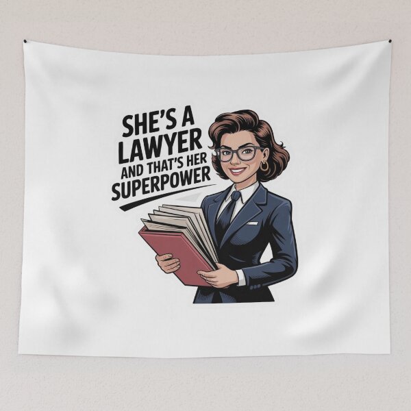 Item preview, She's A Lawyer And That's Her Superpower! designed and sold by ArtQueen777.