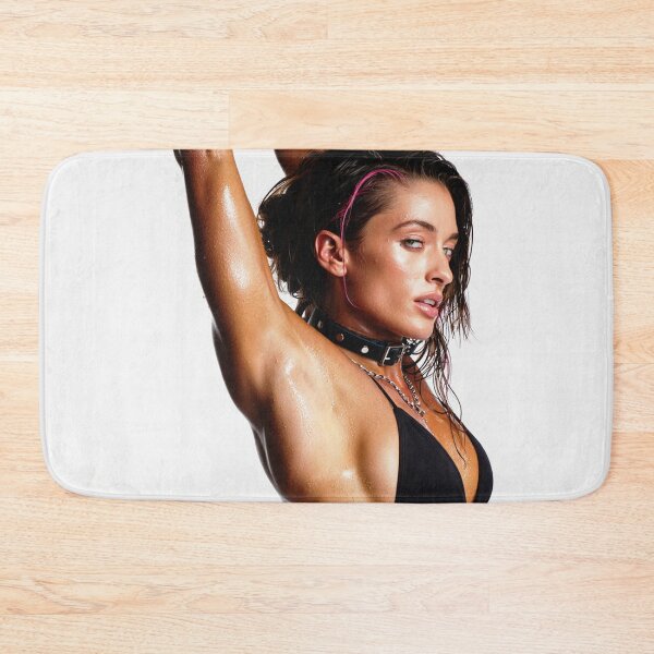 Item preview, Beautiful sexy gym woman posing with her arms up showing her armpits sweating designed and sold by Vintage Designs +.