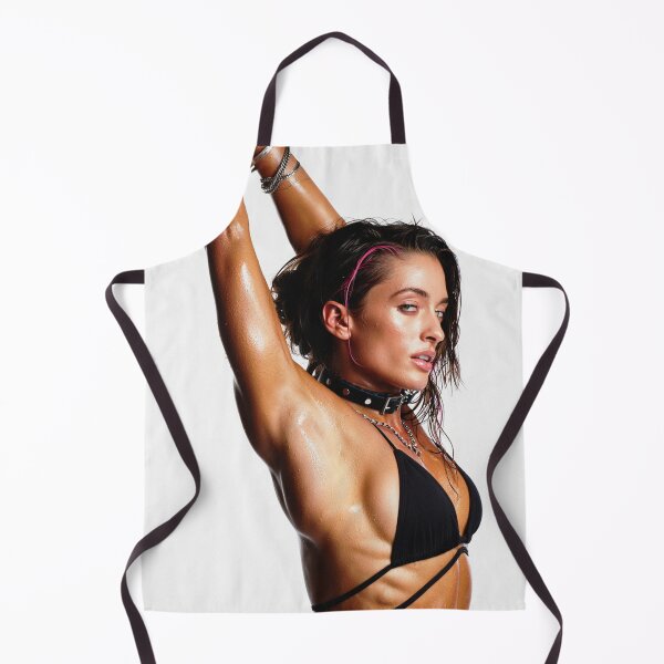 Item preview, Beautiful sexy gym woman posing with her arms up showing her armpits sweating designed and sold by Vintage Designs +.