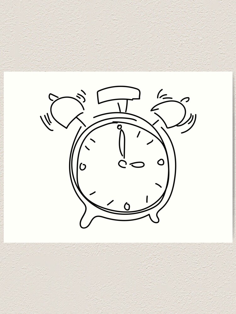 How to Draw Alarm Clock Step by Step - YouTube