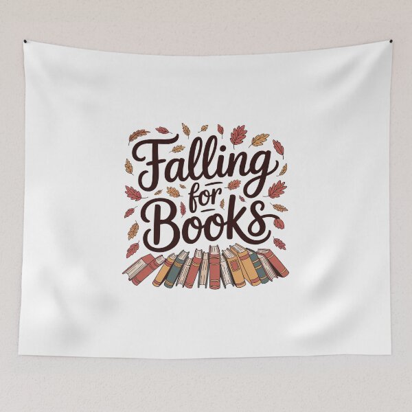 Item preview, Falling for Books – Cozy Autumn Reading designed and sold by MagicWander.