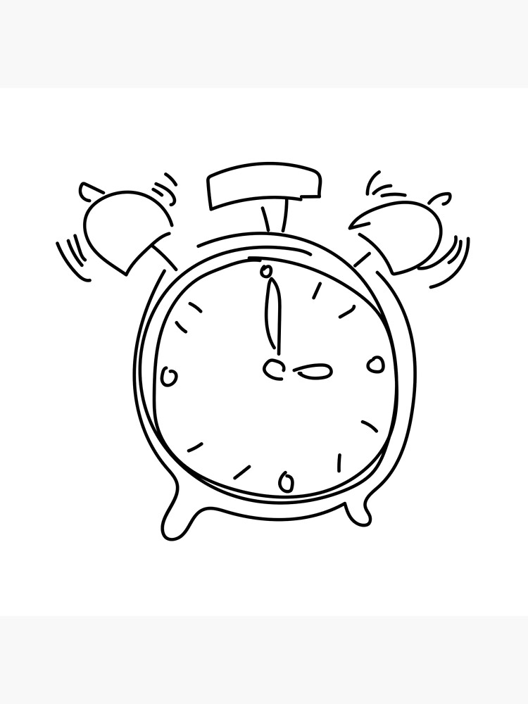 Alarm Clock Drawing / Alarm Clock Drawing Png Clipart Alar Black Hair