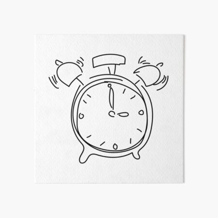 Wall clock sketch icon Royalty Free Vector Image