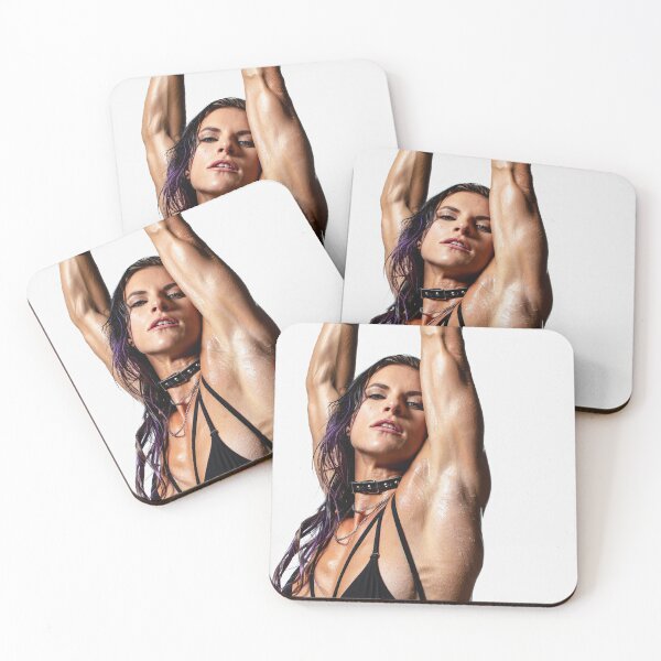 Item preview, Beautiful sexy gym woman posing with her arms up showing her armpits sweating designed and sold by Vintage Designs +.