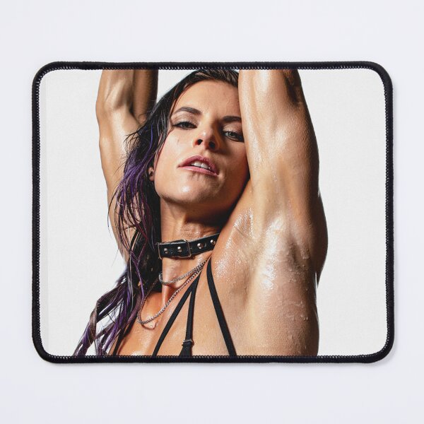 Item preview, Beautiful sexy gym woman posing with her arms up showing her armpits sweating designed and sold by Vintage Designs +.