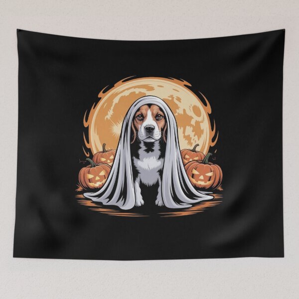 Item preview, Beagle Ghost Halloween Dog Lovers  designed and sold by BHMARTS.
