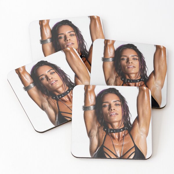 Item preview, Beautiful sexy gym woman posing with her arms up showing her armpits sweating designed and sold by Vintage Designs +.