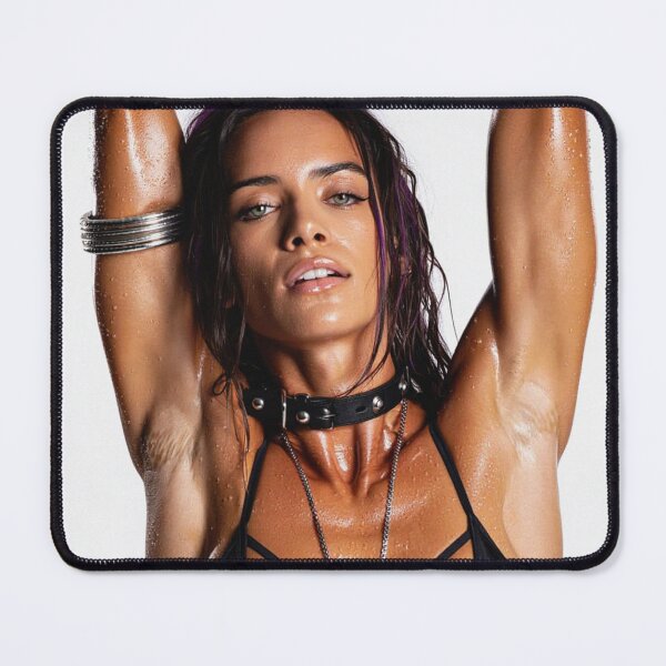 Item preview, Beautiful sexy gym woman posing with her arms up showing her armpits sweating designed and sold by Vintage Designs +.
