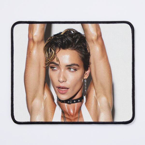 Item preview, Beautiful sexy gym woman posing with her arms up showing her armpits sweating designed and sold by Vintage Designs +.