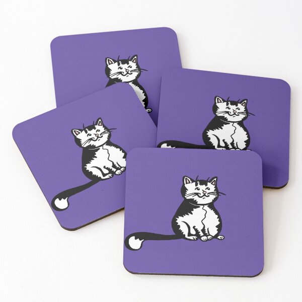 Item preview, Cat on purple background designed and sold by ZorianArt.