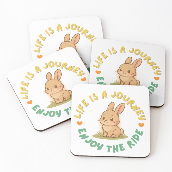 Item preview, Cute rabbit. Life is a journey, Enjoy the ride. designed and sold by Chawineiei.