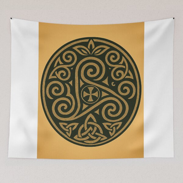 Item preview, Celtic spiral with cross and knot designed and sold by chol94.
