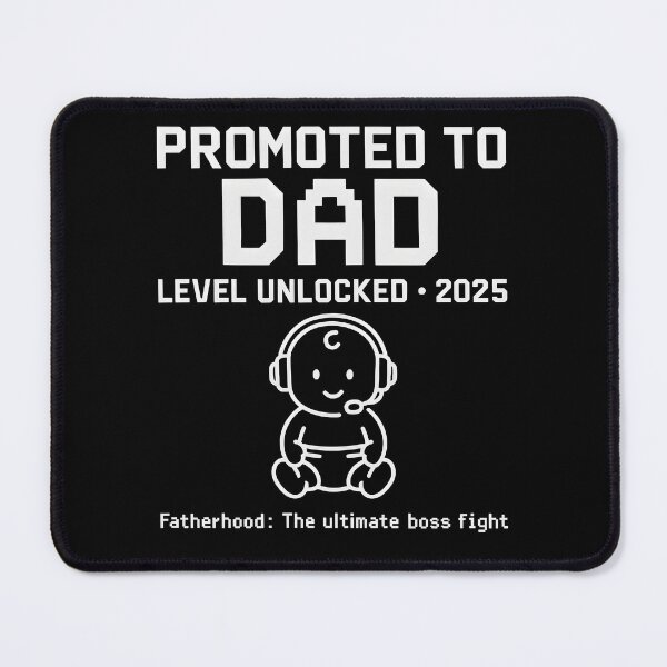 Item preview, Promoted to Dad – Level Unlocked 2025 | Funny Father's Day Gift designed and sold by WearifyStudio.