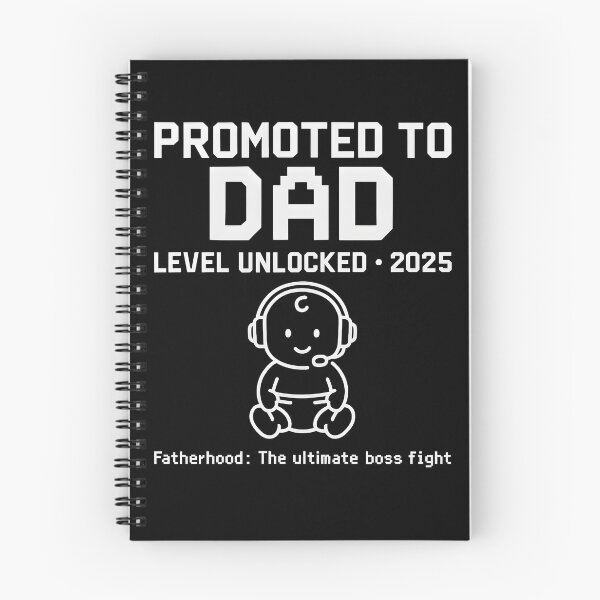 Item preview, Promoted to Dad – Level Unlocked 2025 | Funny Father's Day Gift designed and sold by WearifyStudio.
