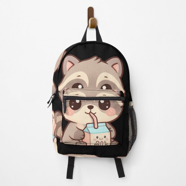 Item preview, Oat milk - Funny cute raccoon kawaii designed and sold by DamioPolArt.
