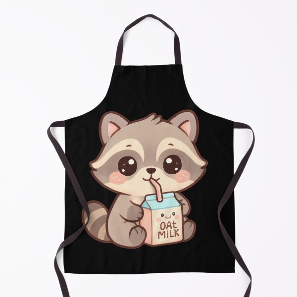 Item preview, Oat milk - Funny cute raccoon kawaii designed and sold by DamioPolArt.