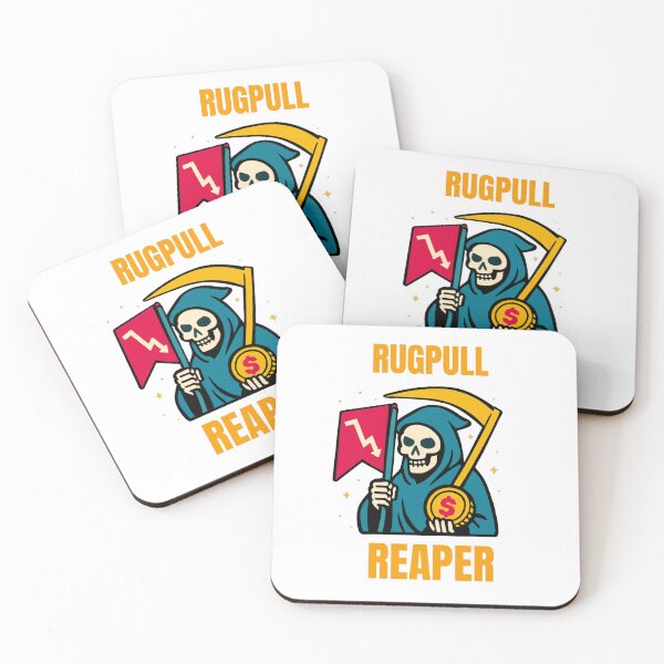 Item preview, "Rugpull Reaper" – Crypto Scam Awareness Design designed and sold by BitCrop.
