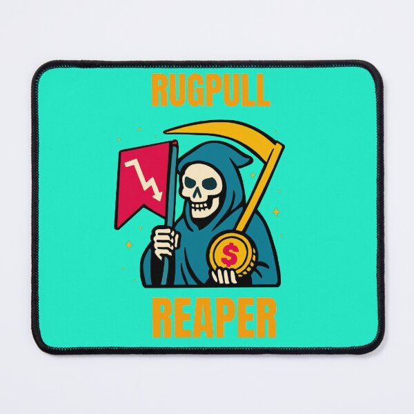 Item preview, "Rugpull Reaper" – Crypto Scam Awareness Design designed and sold by BitCrop.