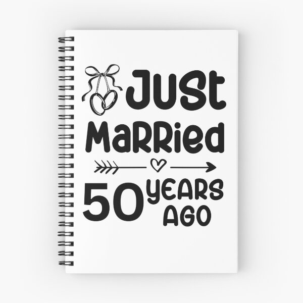 Item preview, Just Married 50 Years Ago, 50th Wedding Anniversary for Men & Women designed and sold by Mozaic Clothes.