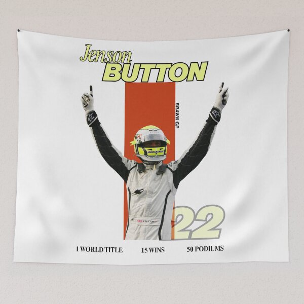 Item preview, F1 Driver Poster – Jenson Button | Brawn GP | Number 22 designed and sold by Apex Artworks.