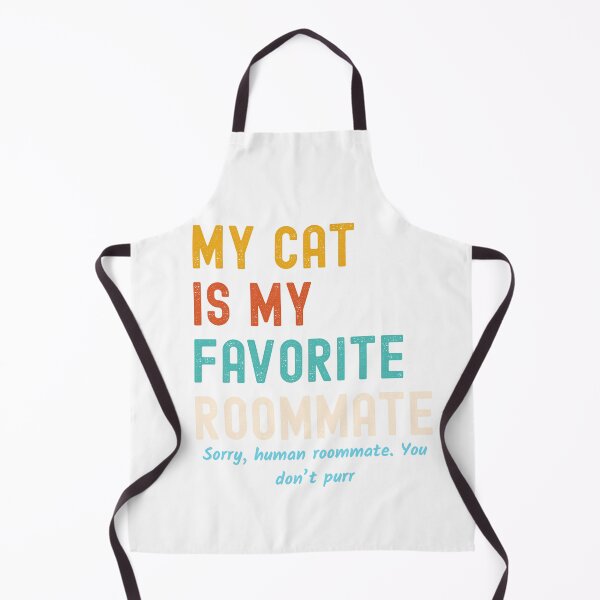 Artikelvorschau, Lustiges Retro-T-Shirt für Katzenliebhaber – Zitat „Meine Katze ist mein Lieblingsmitbewohner“ entworfen und verkauft von Kayshies8120.