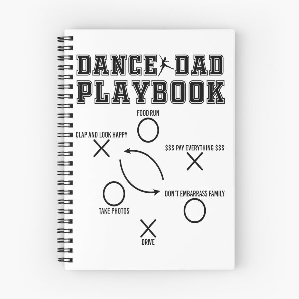 Item preview, Dance Dad Playbook Funny Game Plan designed and sold by Clinomania Art.