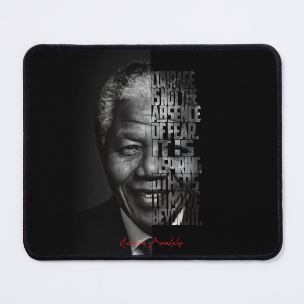 Item preview, Nelson Mandela Quote Poster – Monochrome Inspirational Portrait Art designed and sold by Enea Kelo.