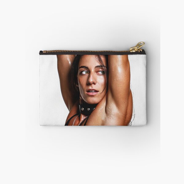 Item preview, Beautiful sexy gym woman posing with her arms up showing her armpits sweating designed and sold by Vintage Designs +.