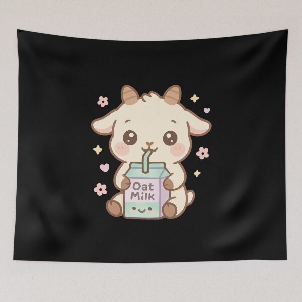 Item preview, Oat milk - Funny cute goat kawaii designed and sold by DamioPolArt.