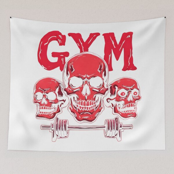 Item preview, Skulls & Barbells: GYM Motivation designed and sold by Skyla007.