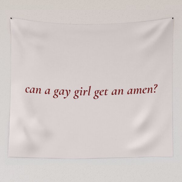 Item preview, "can a gay girl get an amen" - not my fault - reneé rapp lyrics designed and sold by moonna designs.