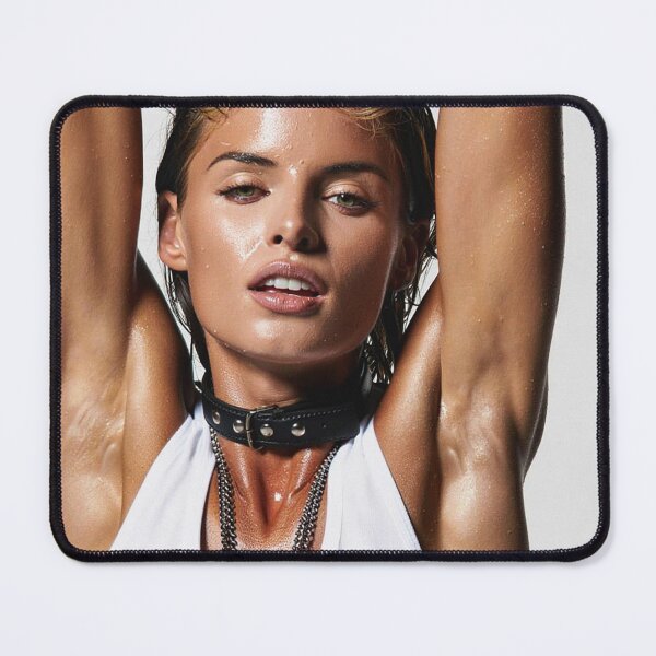 Item preview, Beautiful sexy gym woman posing with her arms up showing her armpits sweating designed and sold by Vintage Designs +.