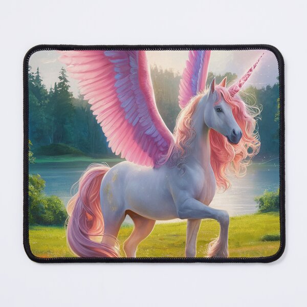 Item preview,   Majestic Unicorn with Vibrant Wings in Lush Meadow designed and sold by AnimalAirtistry.