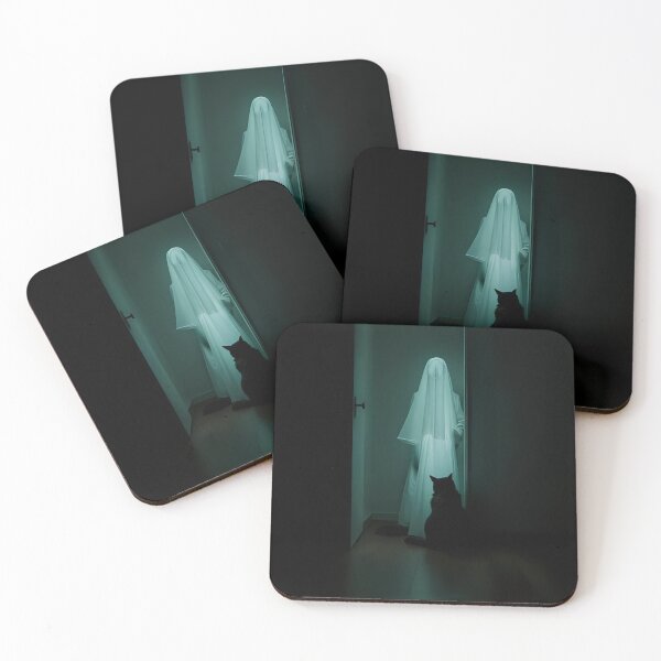 Item preview, Cat Silhouette with Ghost. designed and sold by Extintos.