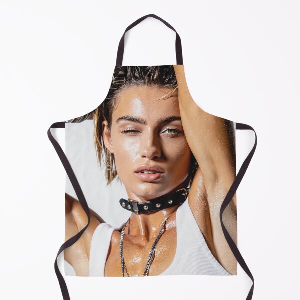 Item preview, Beautiful sexy gym woman posing with her arms up showing her armpits sweating designed and sold by Vintage Designs +.